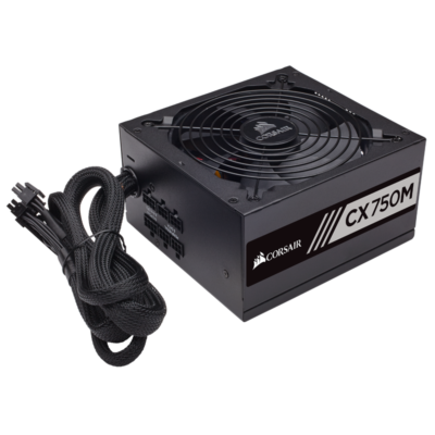 CORSAIR CX750M 80 PLUS BRONZE CERTIFIED POWER SUPPLY