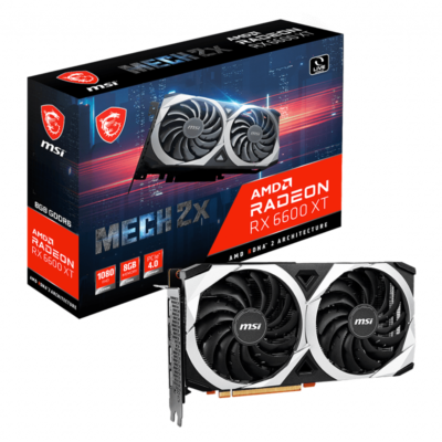 MSI RADEON RX 6600 XT MECH 2X 8GB GDDR6 OC GRAPHICS CARD